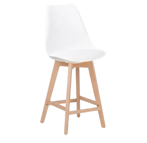 [DB76] CHAISE HAUTE SCANDINAVE BLANC