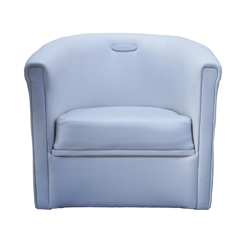 [DA002] Fauteuil Cuir 1 Place Blanc